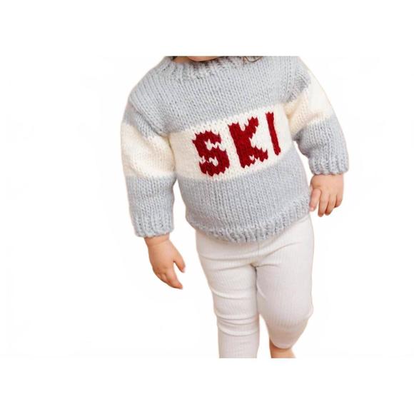 NEW THE BLUEBERRY HILL ski sweater in bowie grey - Picture 1 of 4